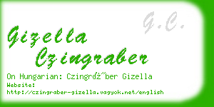 gizella czingraber business card